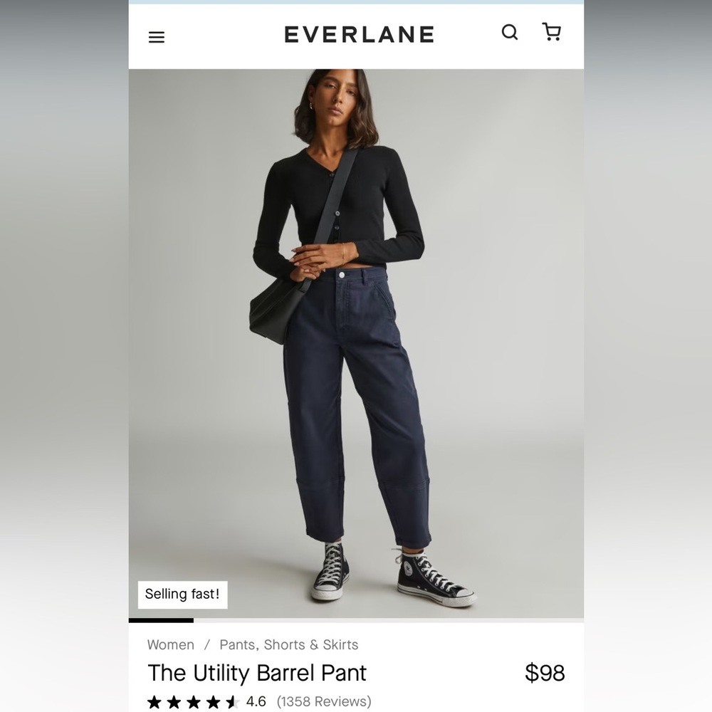 Everlane barrel utility pant